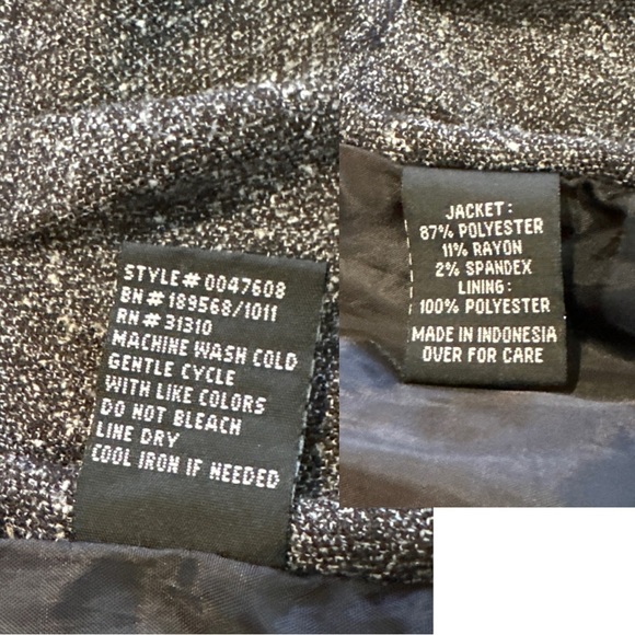 BCX Dress Padded Shoulder, Suit, Blazer, Dress Jacket Size Large - Picture 15 of 17